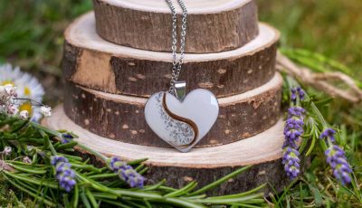 Memory Design - Muttermilchschmuck, Babyhaarschmuck, Herzanhänger mit Babyhaar
