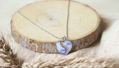 Memory Design – Silberanhänger, Muttermilchschmuck mit Babyhaar