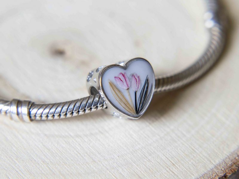 Memory Design - ezüst pandora charm hajtinccsel